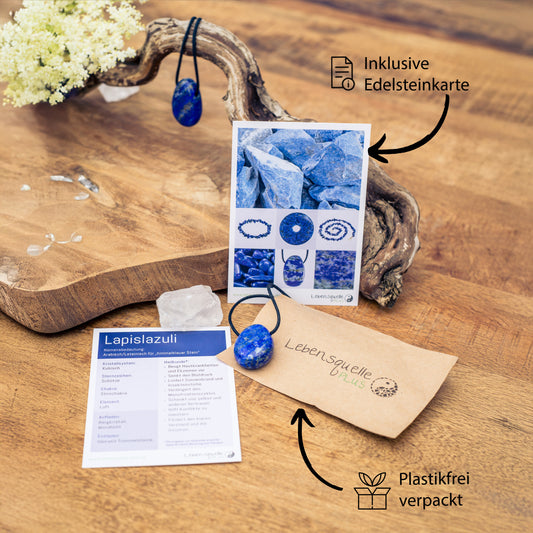 Pendentif goutte en Lapis-lazuli