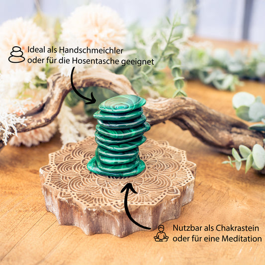 Malachite Disc Stone