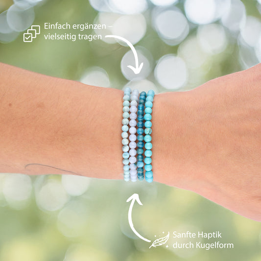 Apatit Mini-Kugelarmband | 4 mm