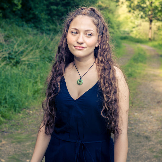 Chrysoprase Donut Pendant | 30 mm Pendant