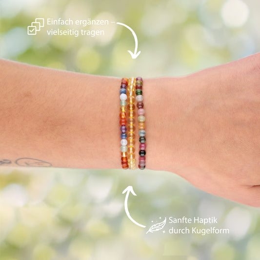 Citrin Mini-Kugelarmband | 4 mm