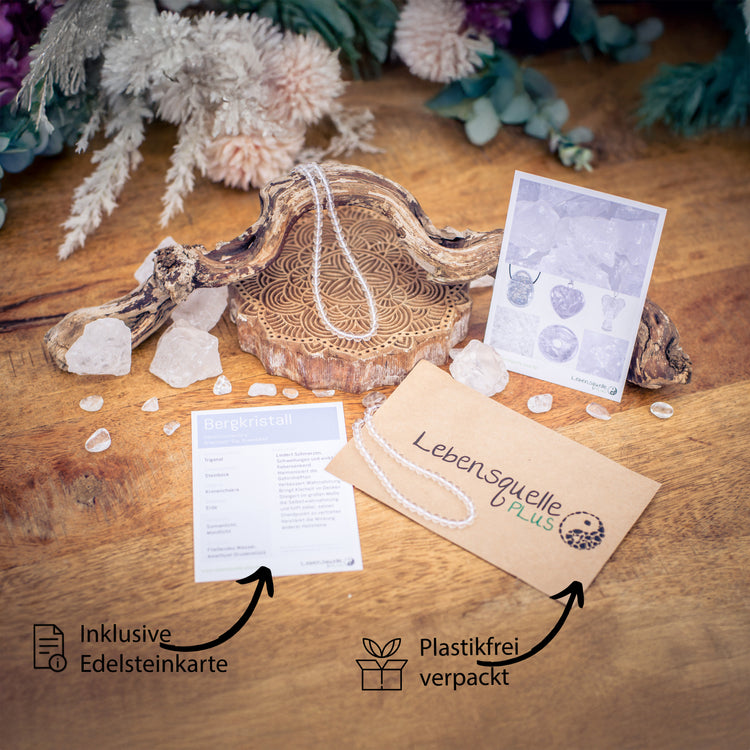 Bergkristall Kugelkette | Ø 4mm mit 925er Silber Verschluss | 45cm