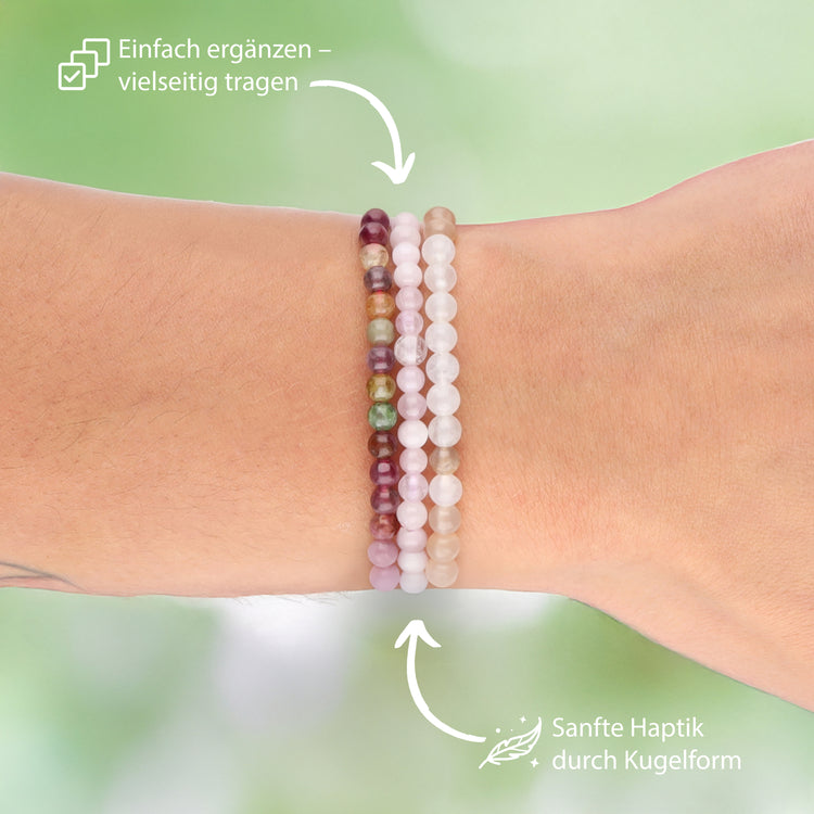 Kunzit Mini-Kugelarmband | 4 mm