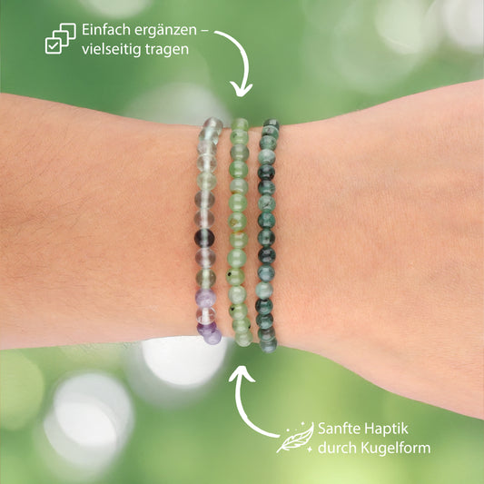 Nephrit (Jade) Mini-Kugelarmband | 4 mm