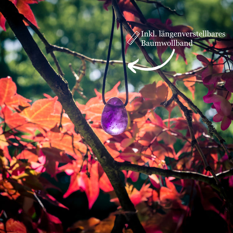 Amethyst Tropfenanhänger