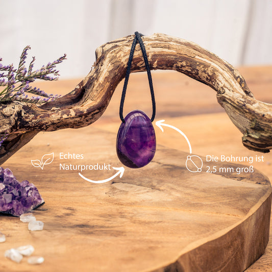 Amethyst Tropfenanhänger
