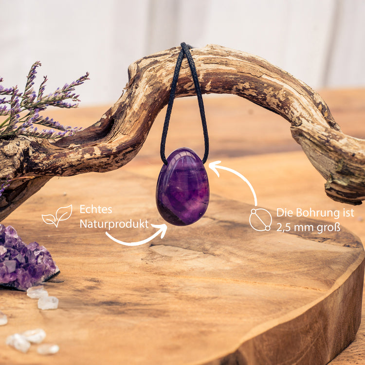 Amethyst Tropfenanhänger