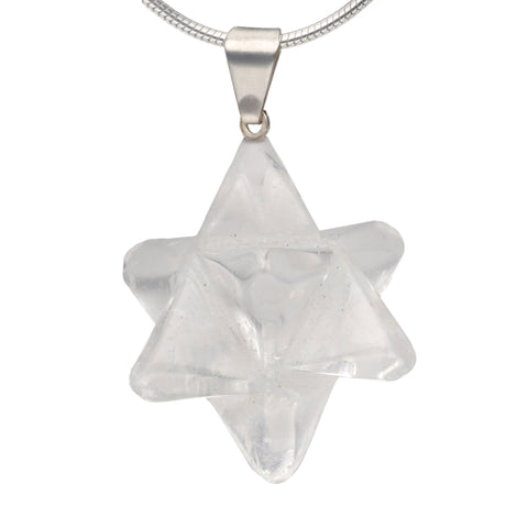 Bergkristall Merkaba Anhänger