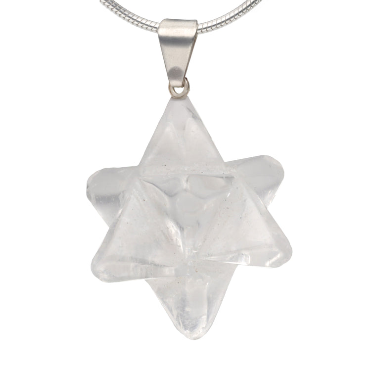 Bergkristall Merkaba Anhänger