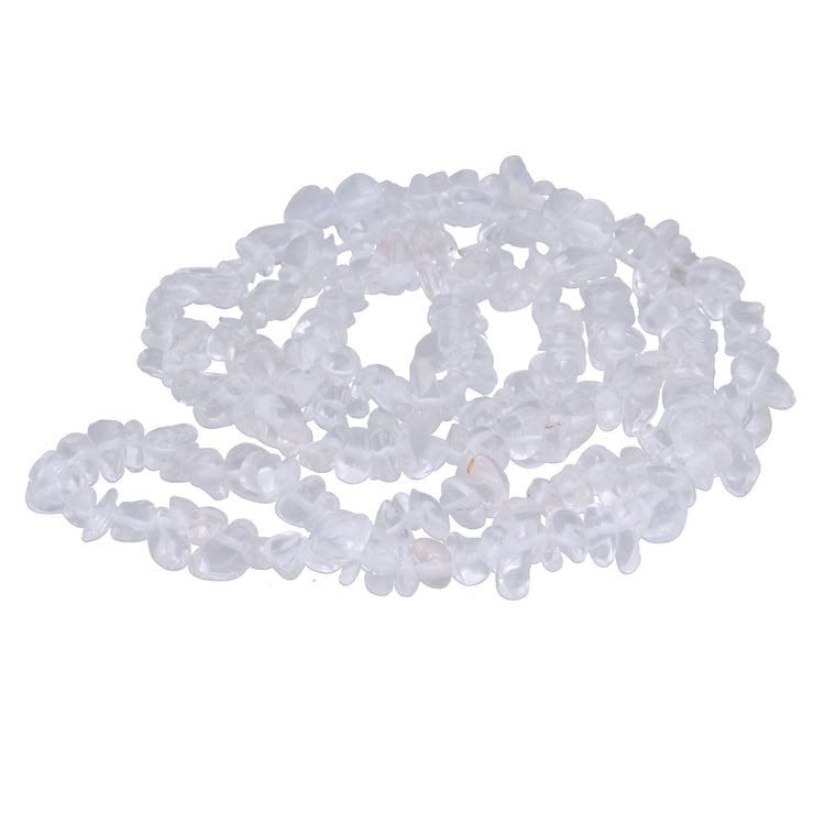 Rock Crystal Chip Necklace | 80 cm