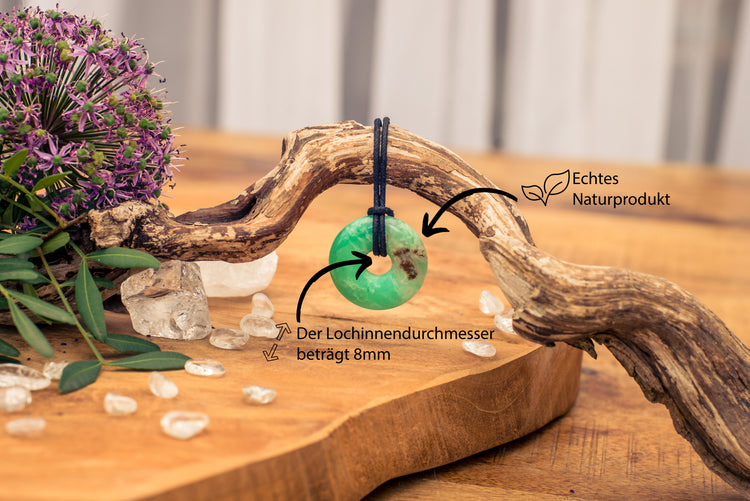 Chrysopras Donut | 30 mm Anhänger