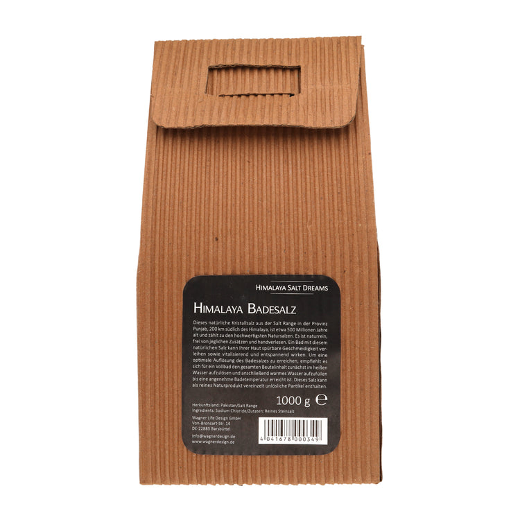 Badesalz | 1 Kg Geschenkverpackung | 100 % Natursalz