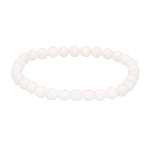 Kugelarmband | Baryt (seidenmatt) | 6mm