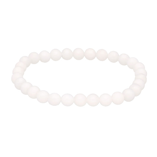 Kugelarmband | Baryt (seidenmatt) | 6mm