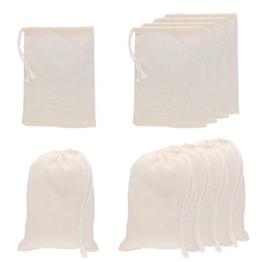 Baumwollbeutel mit Kordel |  100% Baumwolle  | naturfarben