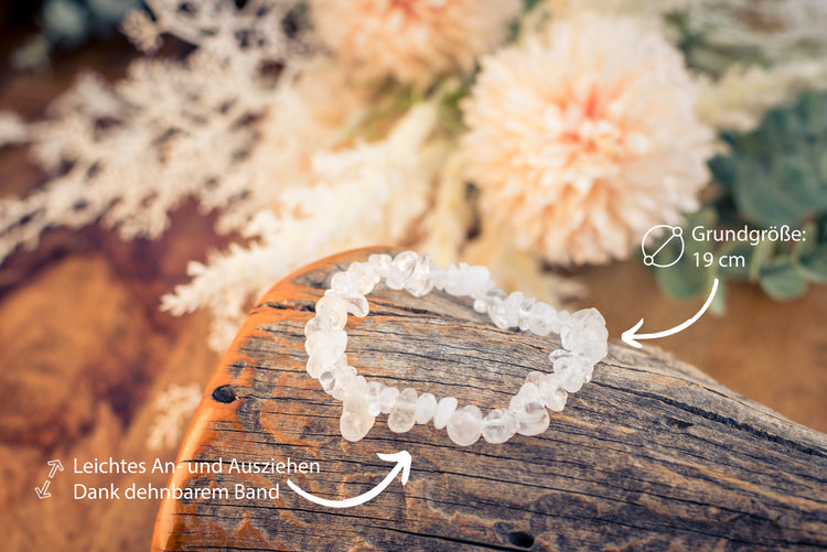 Bergkristall Splitterarmband