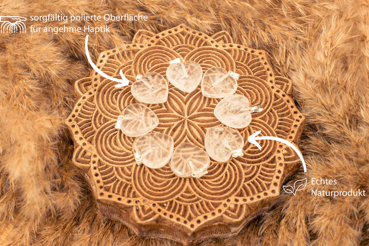 Bergkristall Herzanhänger | 2x2 cm