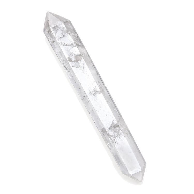 Bergkristall Doppelender schmal, 5-7 cm lang, geschliffen