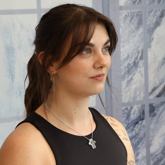 Bergkristall Kreuzanhänger