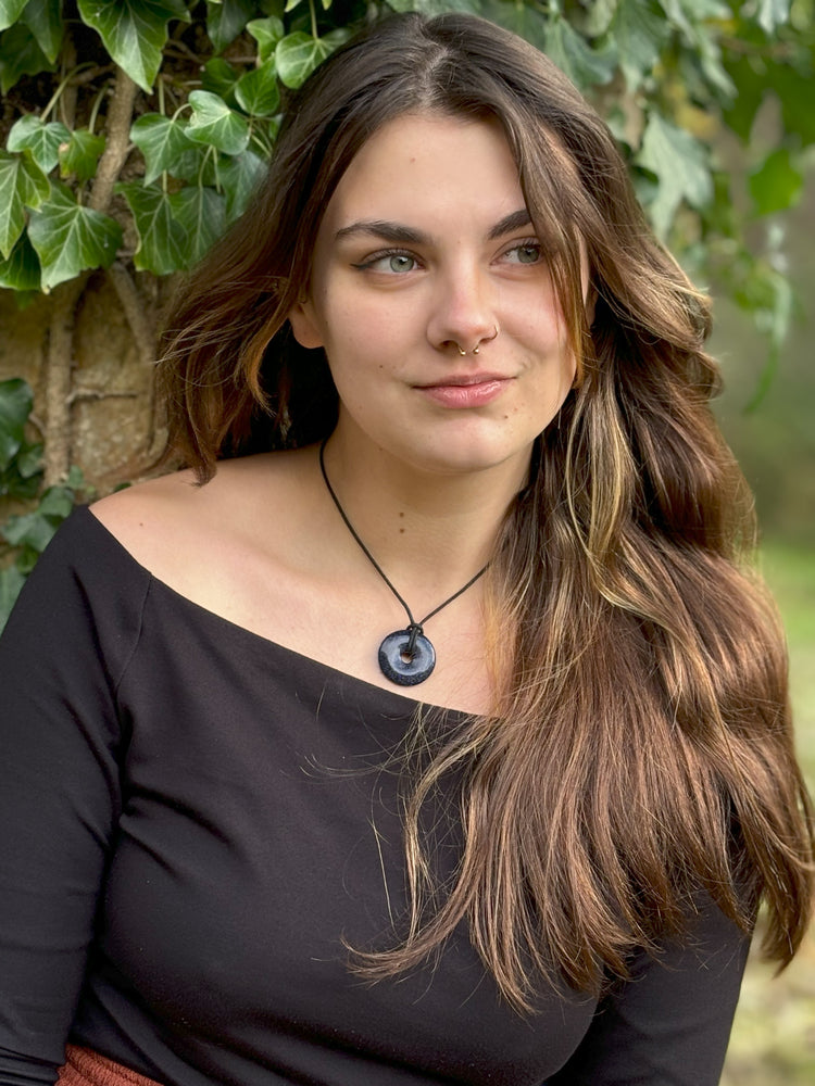 Blaufluss Donut | 30 mm Anhänger + Baumwollband