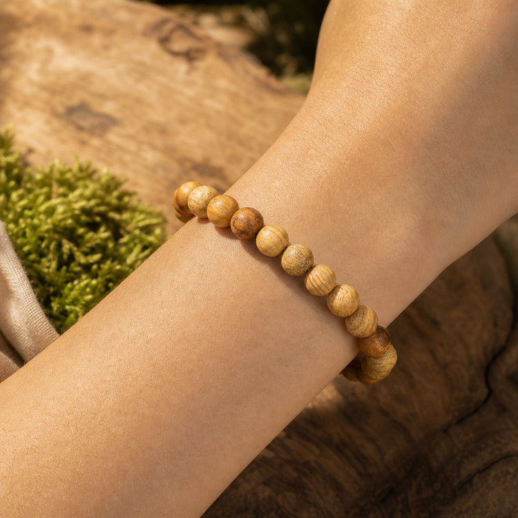 Palo Santo Holzarmband 8 mm – Heiliges Holz mit erdigem Duft