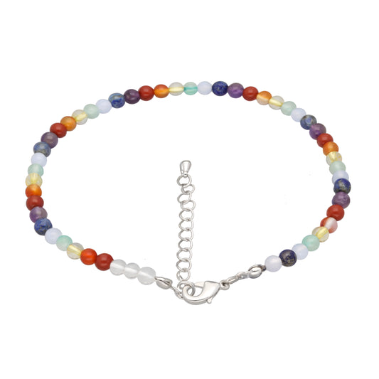 Chakra Fußkettchen | 4 mm