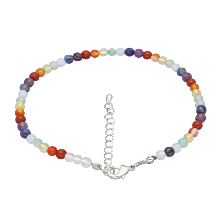 Chakra Fußkettchen | 4 mm