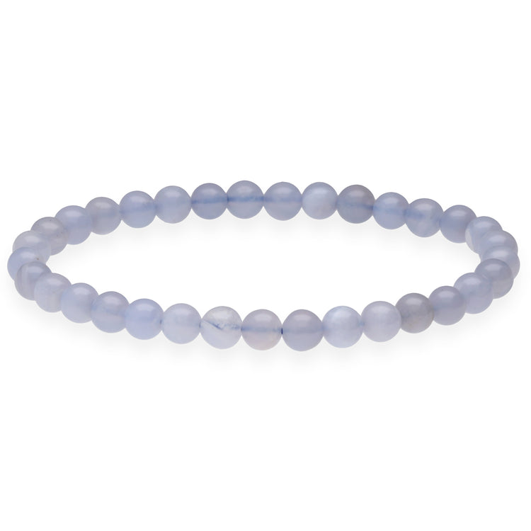 Chalcedon, blau Kugelarmband | 6 mm