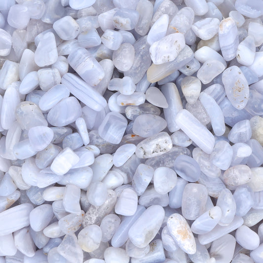 Chalcedon, blau Mini-Trommelsteine