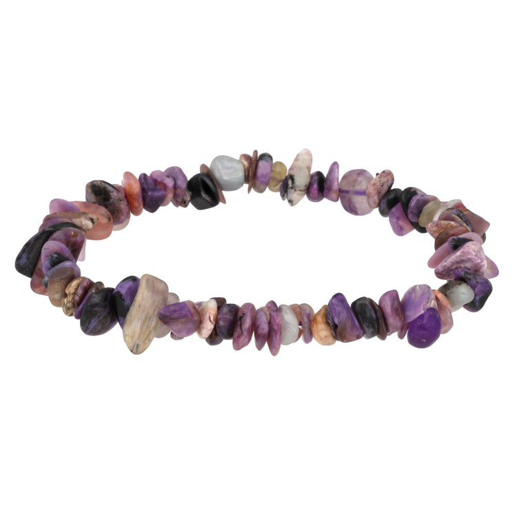 Pulsera de chips de charoita