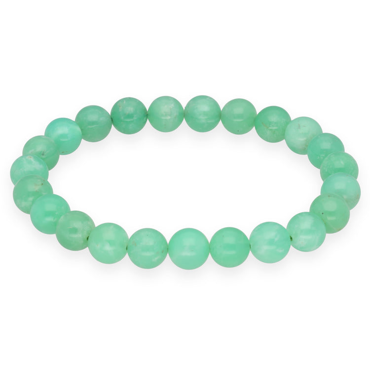 Pulsera de bolas de crisoprasa | 8 mm