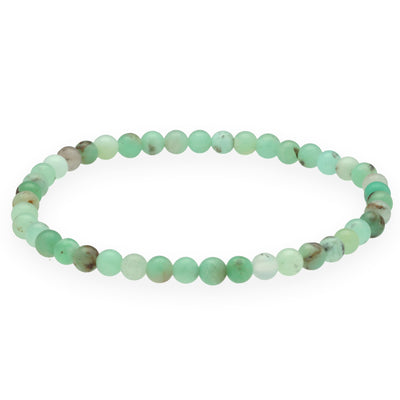 Chrysopras Mini-Kugelarmband | 4 mm