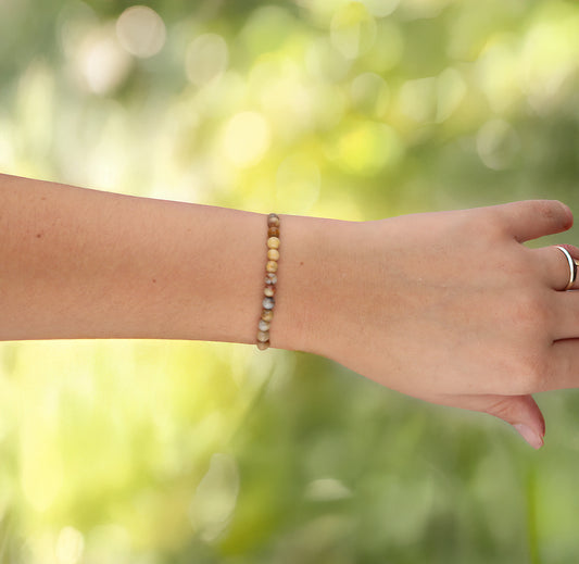 Crazy Lace Achat Mini-Kugelarmband | 4 mm