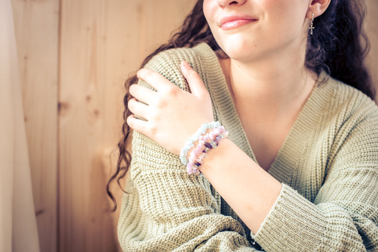 Kunzit Splitterarmband