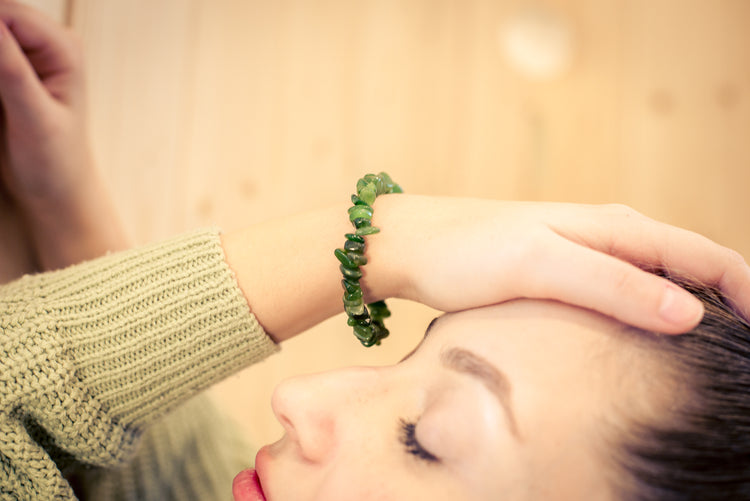 Jade (Nephrit) Splitterarmband