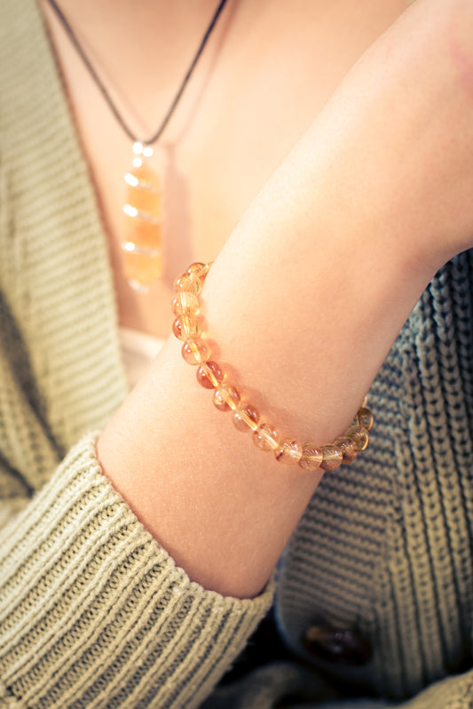 Citrin Kugelarmband | 8mm