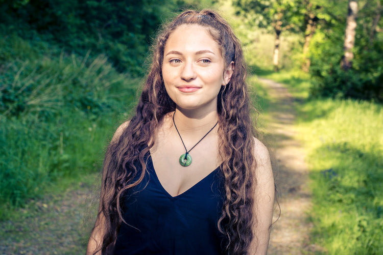 Chrysopras Donut | 30 mm Anhänger