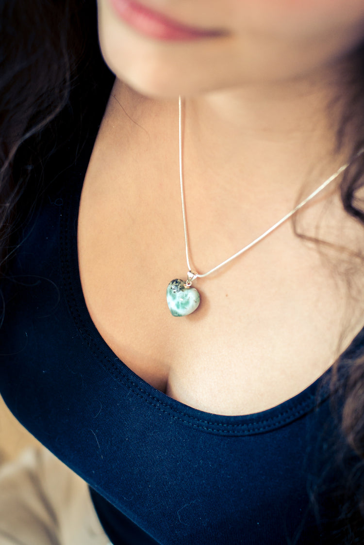 Larimar Herzanhänger