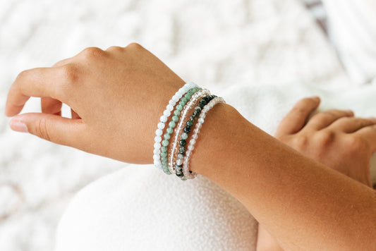 Aventurin, grün Mini-Kugelarmband | 4 mm