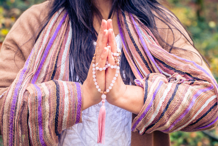 Rosenquarz Mala | Liebe,Lust, Lebensfreude | Edelstein Mala