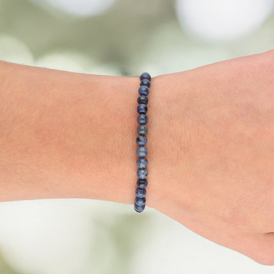 Dumortierit Mini-Kugelarmband | 4 mm