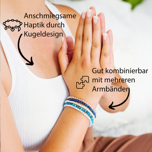 Dumortierit Mini-Kugelarmband | 4 mm