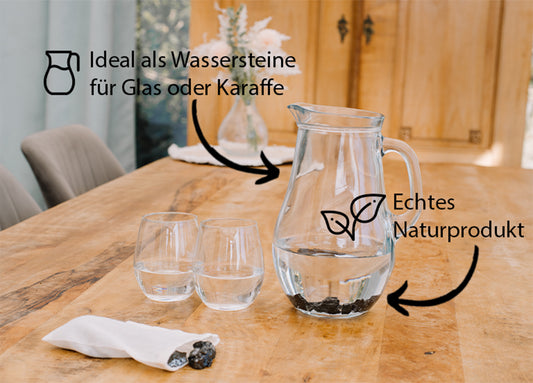 Edelschungit Wassersteine | 2-4 Steine | 25g