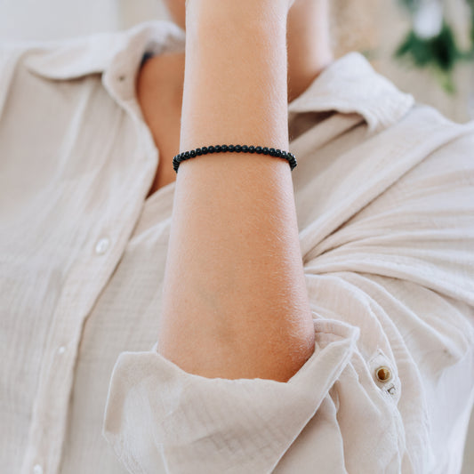 Falkenauge Mini-Kugelarmband | 4 mm