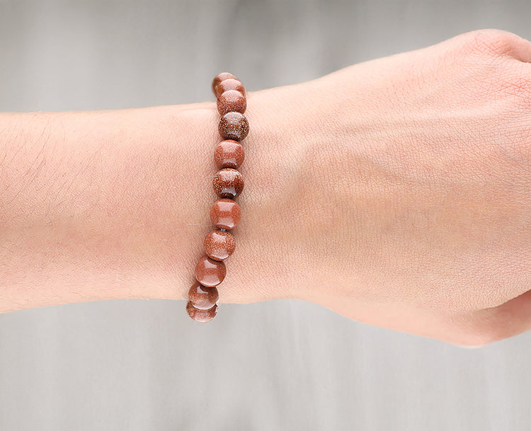 Goldfluss Kugelarmband | 8 mm