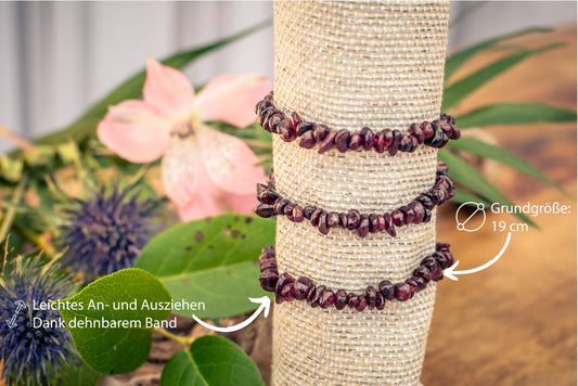 Granat Splitterarmband