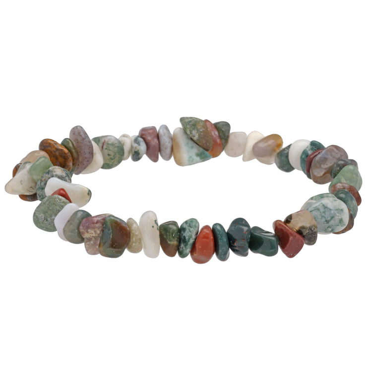 Pulsera de chips de heliotropo