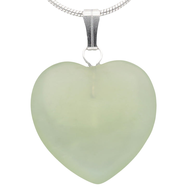 Colgante de corazón de jade de China | 2x2 cm