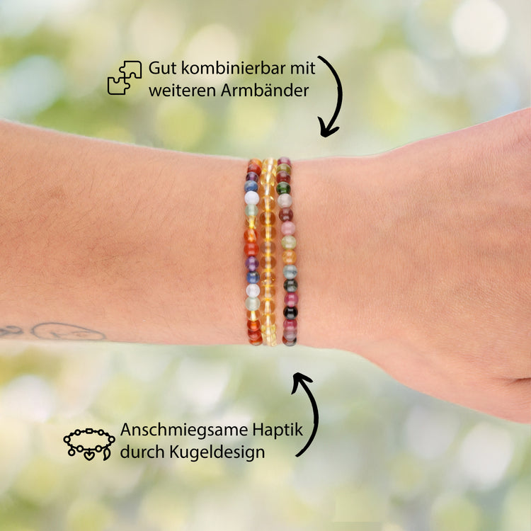Ozeanjaspis Mini-Kugelarmband | 4 mm
