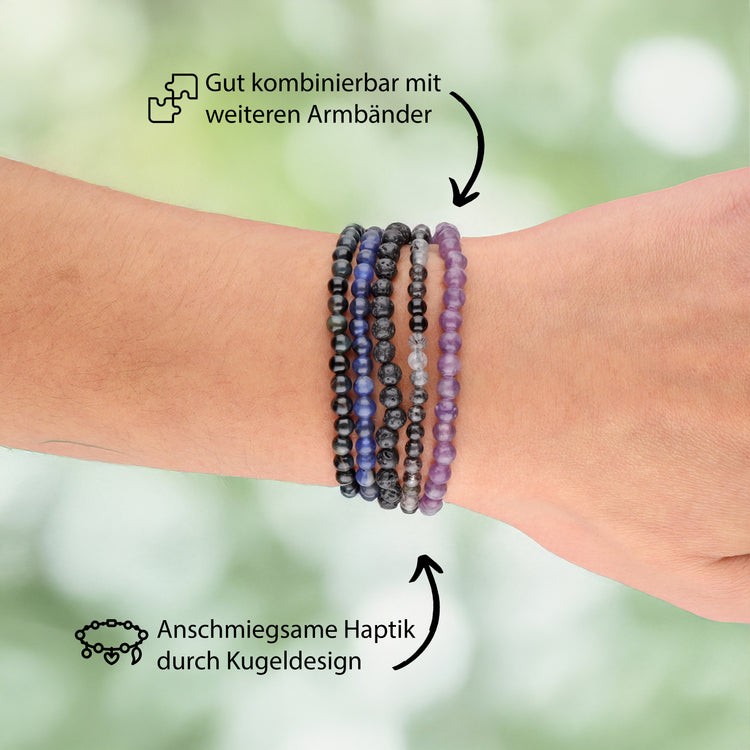 Sodalith Mini-Kugelarmband | 4 mm
